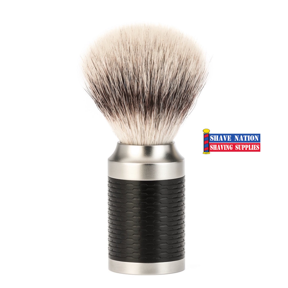 Muhle Rocca Silvertip Fibre Shaving Brush Black Handle