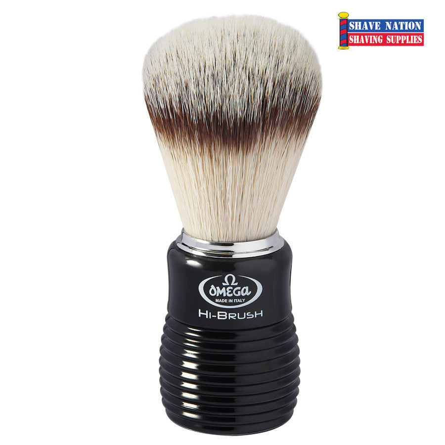 Omega Hi-Brush with Synthetic Bristles and Bee-Hive Handle