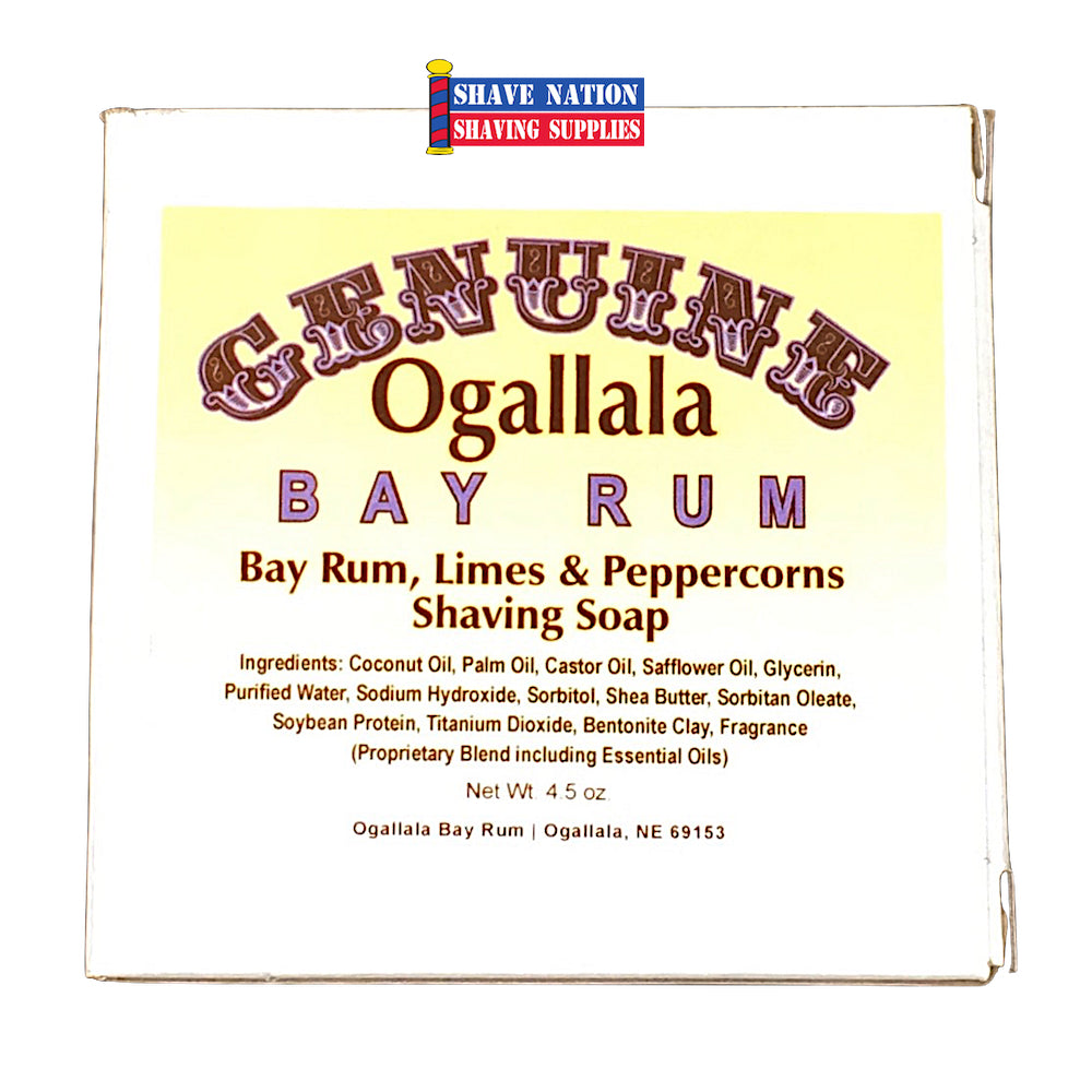 Ogallala Bay Rum Limes & Peppercorns Shaving Soap