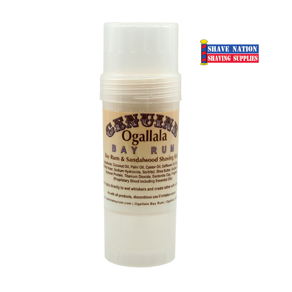 Ogallala Bay Rum & Sandalwood Shaving Stick