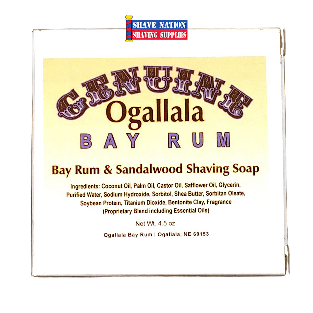 Ogallala Bay Rum & Sandalwood Shaving Soap