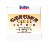Ogallala Creamy Bay Rum Bath Soap and Shampoo Bar
