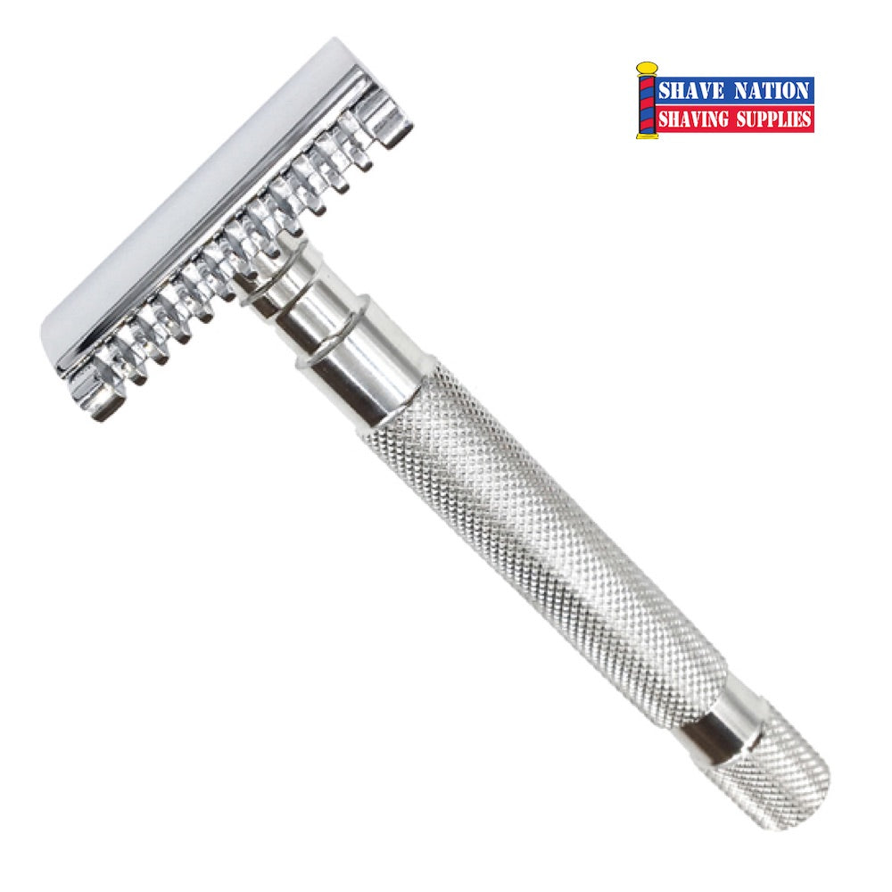 Parker 68S Stainless Steel Open Comb Three Piece Safety Razor | Shave ...