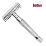 Parker 68S Stainless Steel Open Comb Three Piece Safety Razor