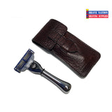 Parker Mach3 Travel Razor with Leather Case