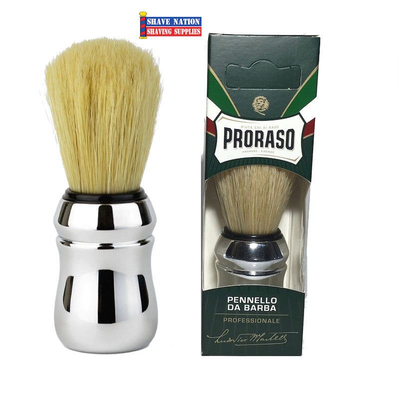 Proraso Boar Shaving Brush with Chrome Handle by Omega