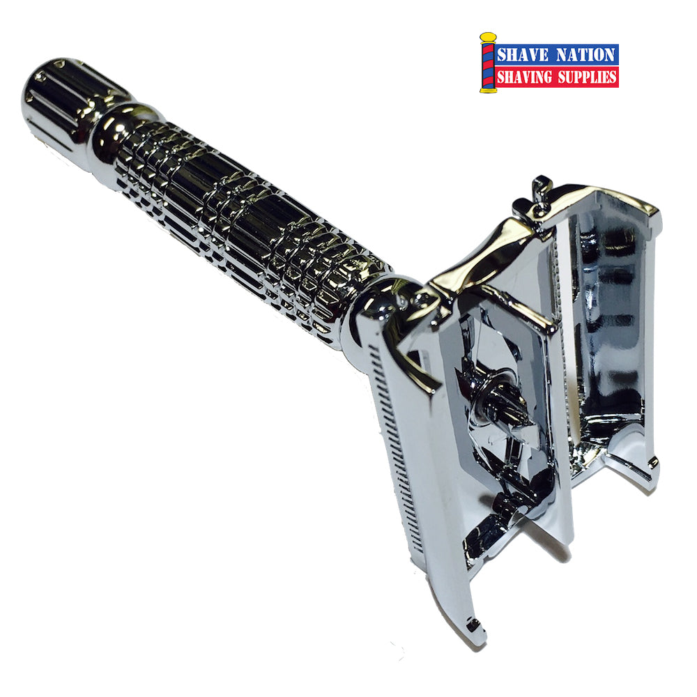 Safety Razor Air Force Rockwell R1 Butterfly Safety Razor Gun Metal or White Chrome | Shave ...