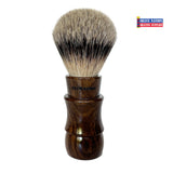 Shave Nation Manchurian Silvertip Badger Brush Rosewood Handle