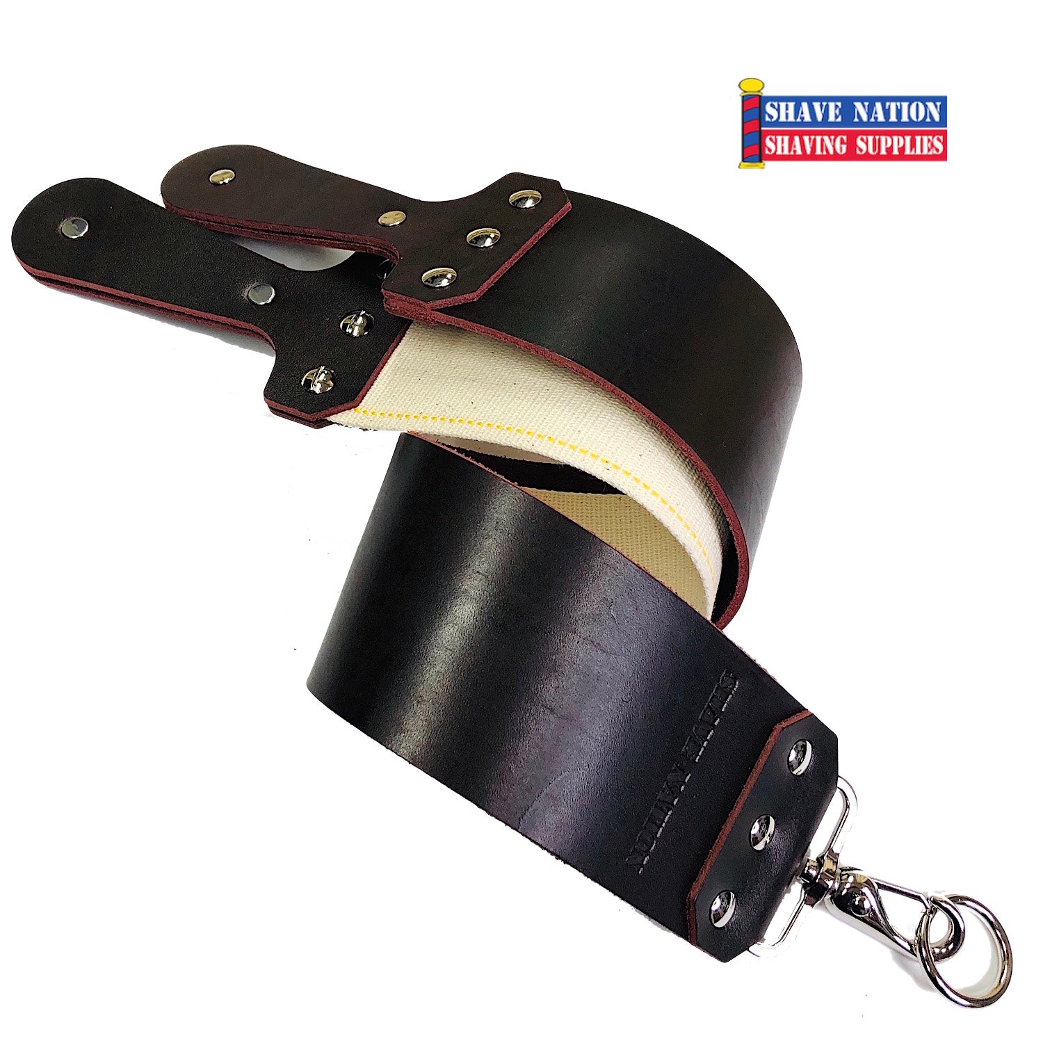 WCS 3 Hanging Strop, Leather and Nylon, Black