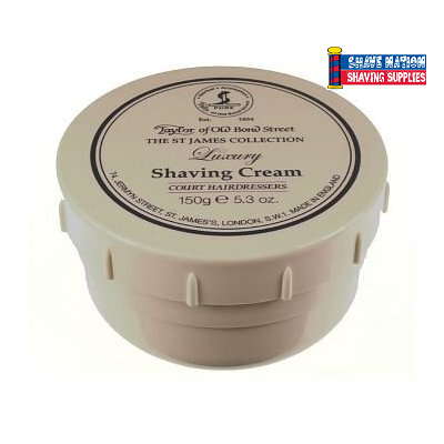 Taylor of Old Bond Street Street St James Luxury Shaving Cream Jar | Shave  Nation Shaving Supplies®