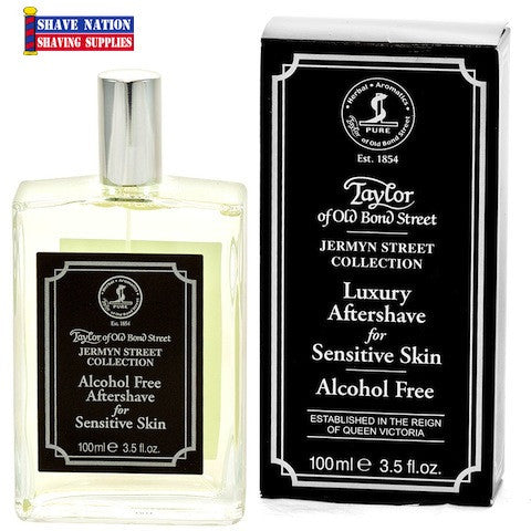 Taylor of Old Bond Street Luxury Aftershave Sensitive Skin Jermyn Street Spray Bottle