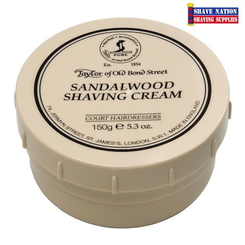 Taylor of Old Bond Street Sandalwood Shaving Cream Jar