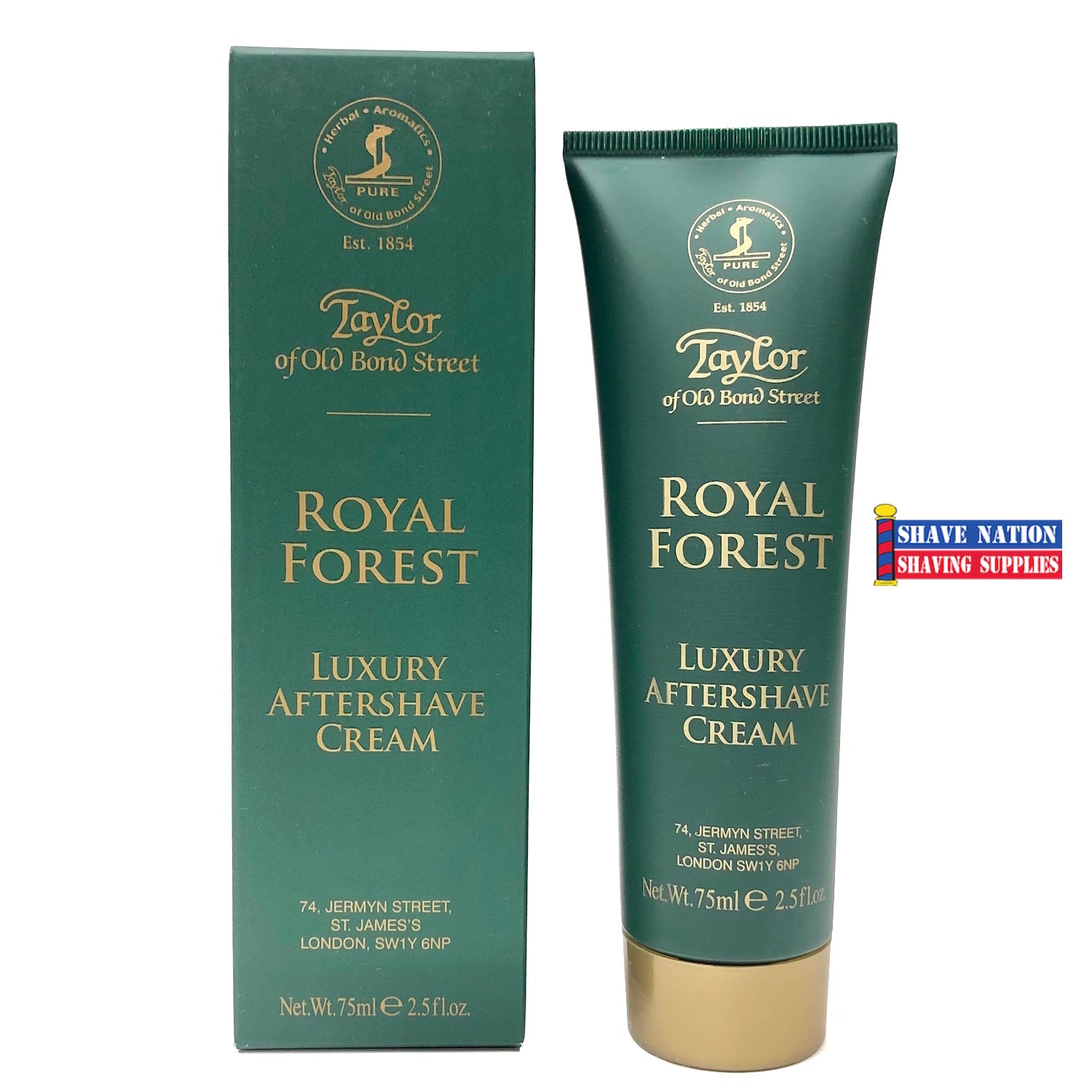 Taylor of Old Bond Cream Luxury Royal Forest Street | Nation Shave Shaving Aftershave Supplies®