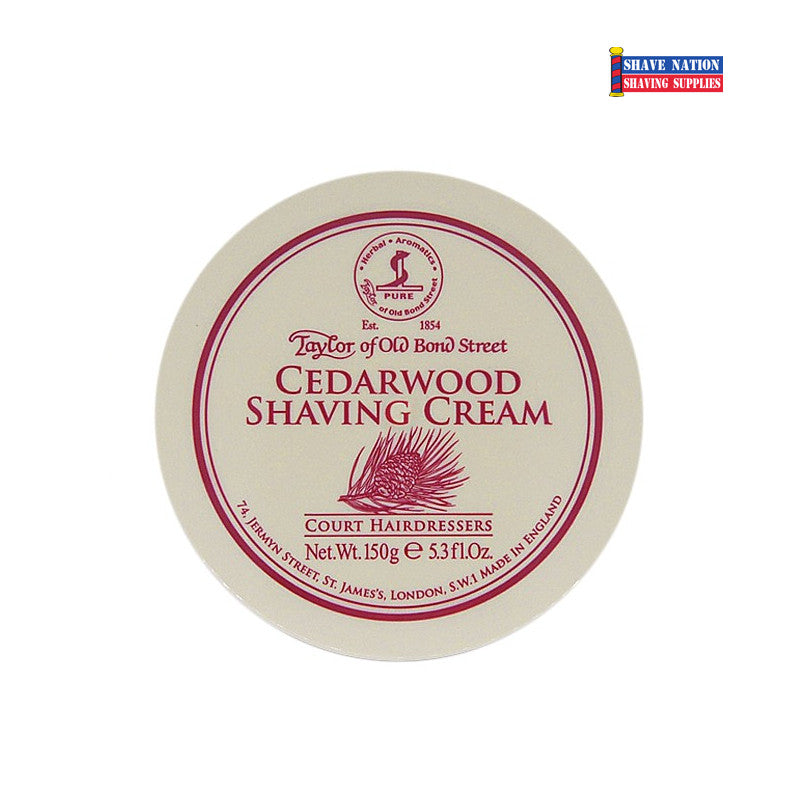 Taylor of Old Bond Street Cedarwood Shaving Cream Jar