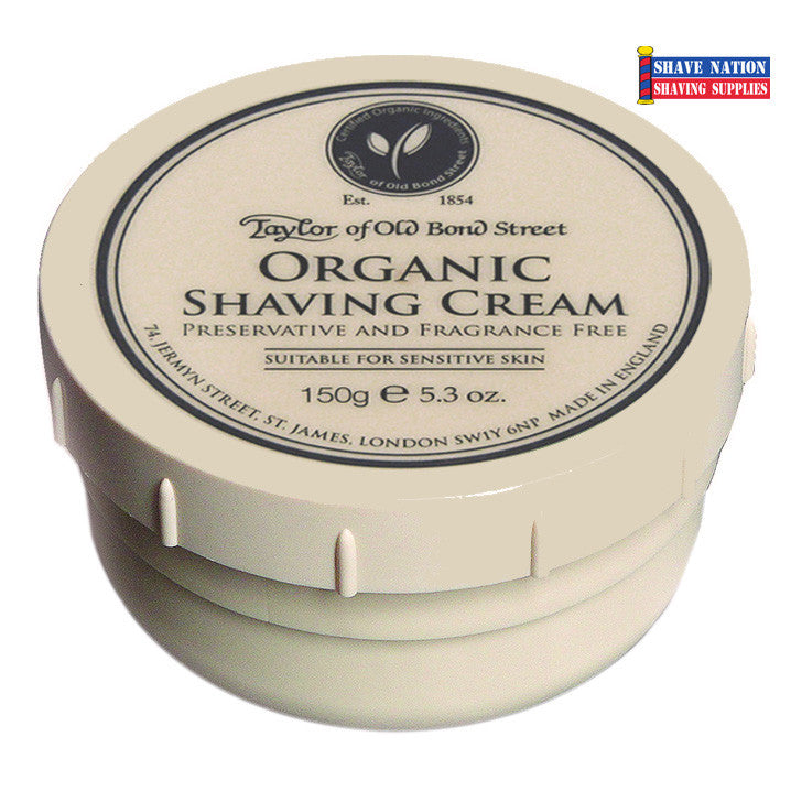 Taylor of Old Bond Street | Shaving Supplies® Nation Cream Organic Jar Shaving Shave