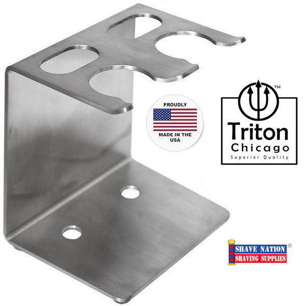Triton Chicago Dual Razor & Brush Stand