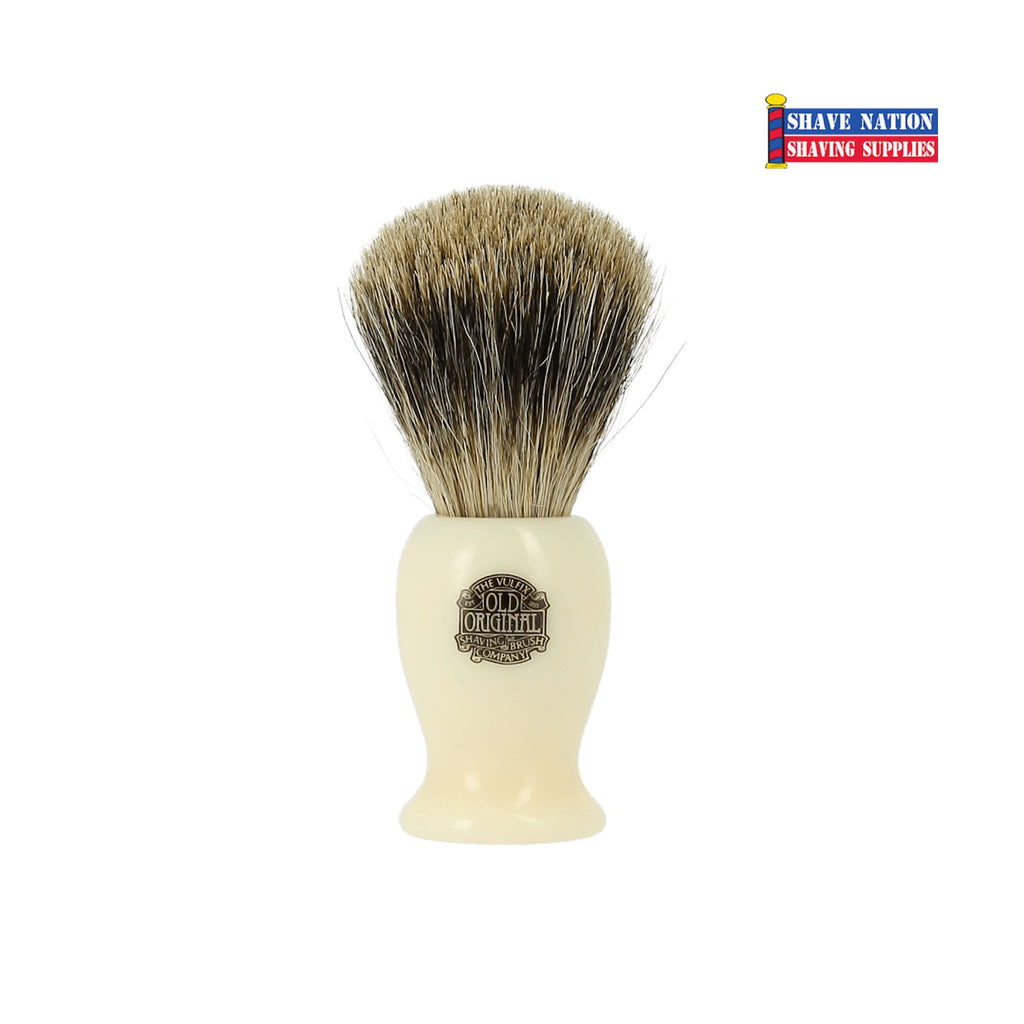 Progress Vulfix Super Badger Shaving Brush, Medium Cream Handle