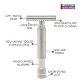 Alpha Outlaw Original Closed Comb Stainless Steel Safety Razor