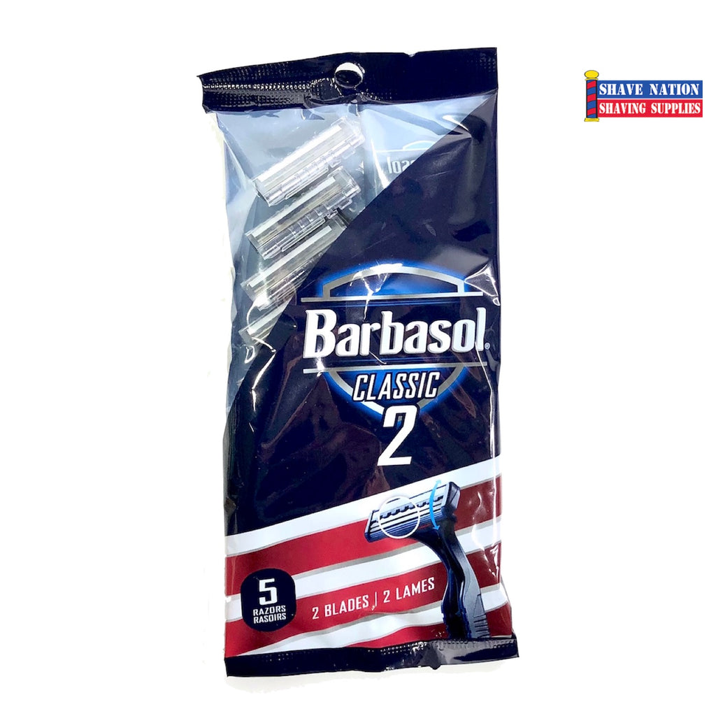 Barbasol Classic 2 Blade Cartridge Razor-5 Pack