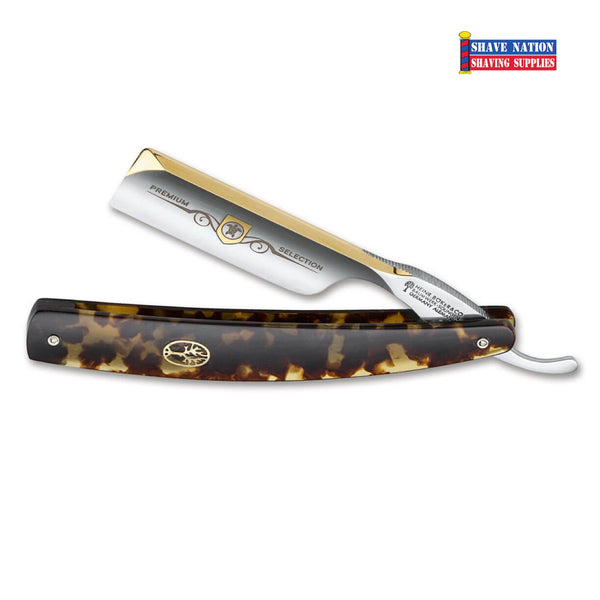 Boker Tortoise Shell 6/8 Straight Razor Square Point | Shave Nation ...
