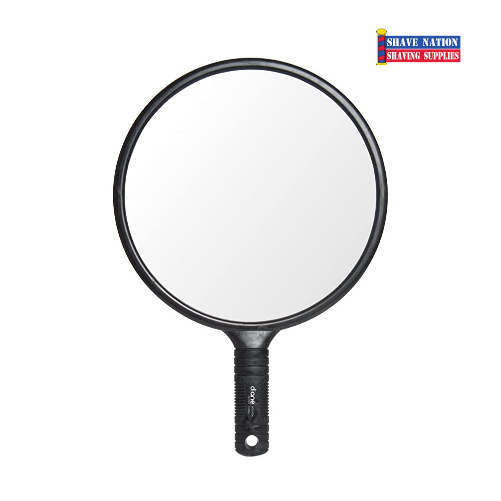 Diane Round Mirror Large-Black