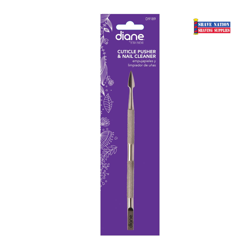 Diane Stainless Steel Cuticle Pusher & Nail Cleaner