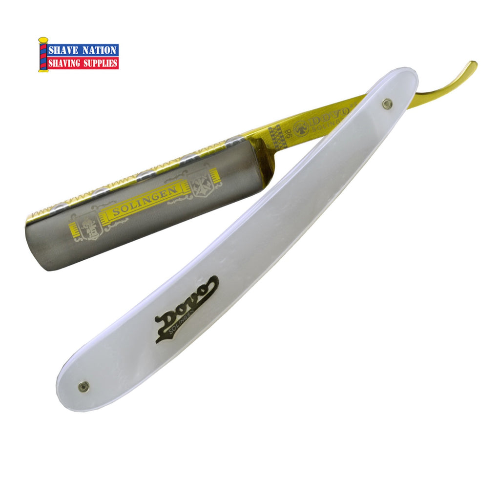Dovo Straight Razor 5/8 Blade Full Hollow Ground Pearlex Handle
