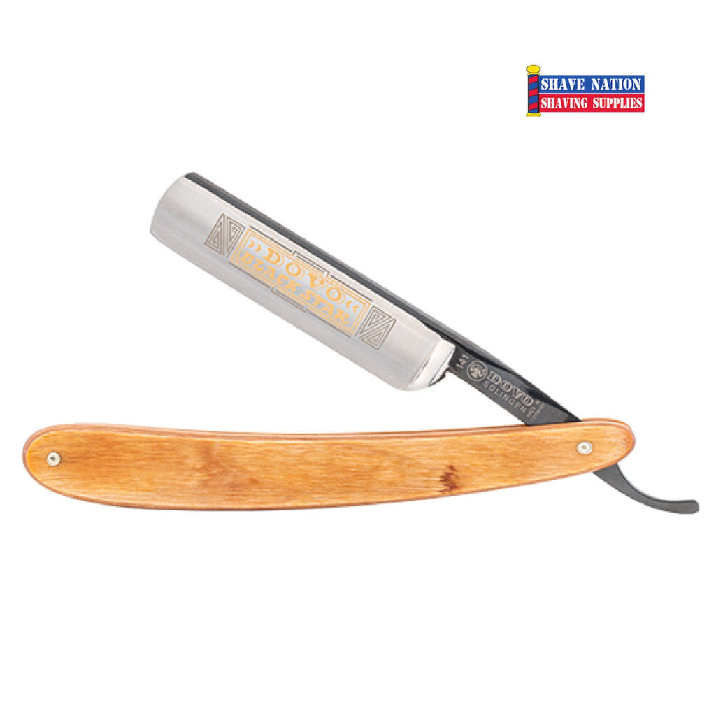 Dovo 5/8 Pakkawood Black Star Straight Razor