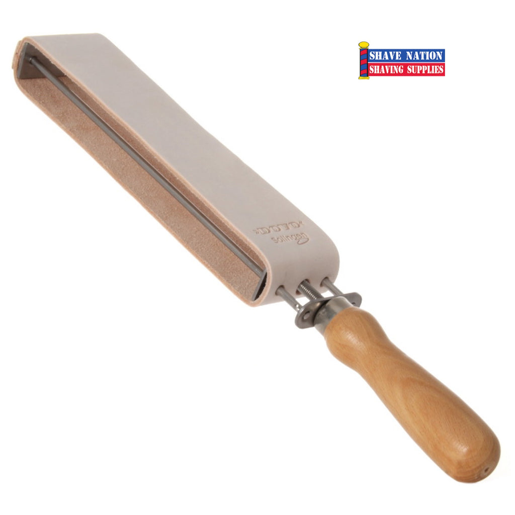 Dovo Manual Handheld Tension Screw Leather Paddle Razor Strop