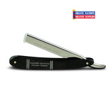 Dovo Shavette Razor Stainless Steel with Ebony Wood Handles