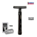 Edwin Jagger Black or Rose Gold Safety Razor Closed Comb