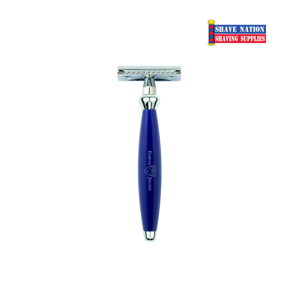 Edwin Jagger Bulbous Closed Comb Safety Razor-Blue or Red