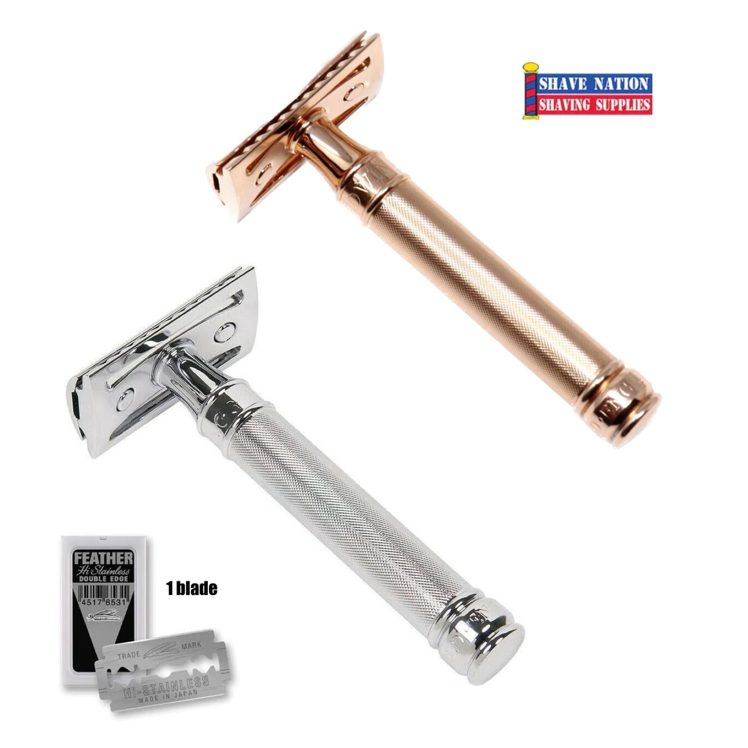 Edwin Jagger Closed Comb Barley Handle DE89 Safety Razor | Shave Nation ...