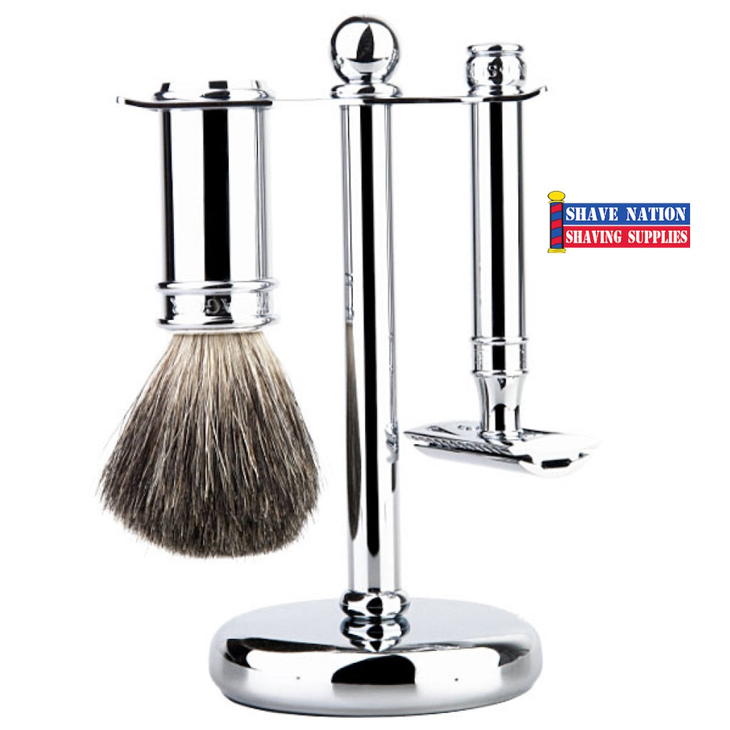 Edwin Jagger DE89 Chrome Safety Razor Set