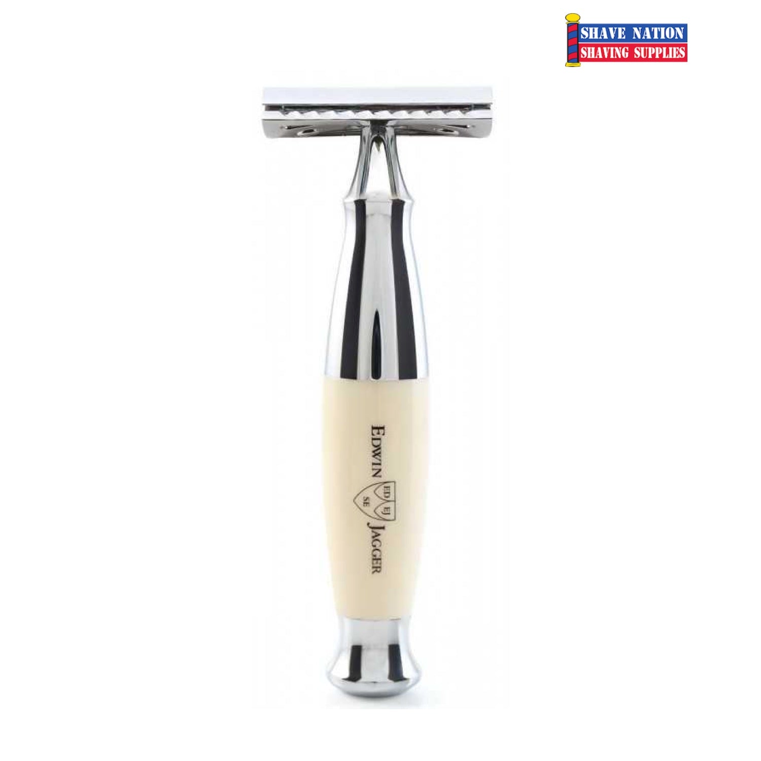 Diffusal In Razor Edwin Jagger Diffusion Series Ivory and Chrome Double Edge Safety Razo ...