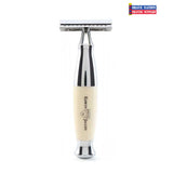 Edwin Jagger Diffusion Series Ivory and Chrome Double Edge Safety Razor