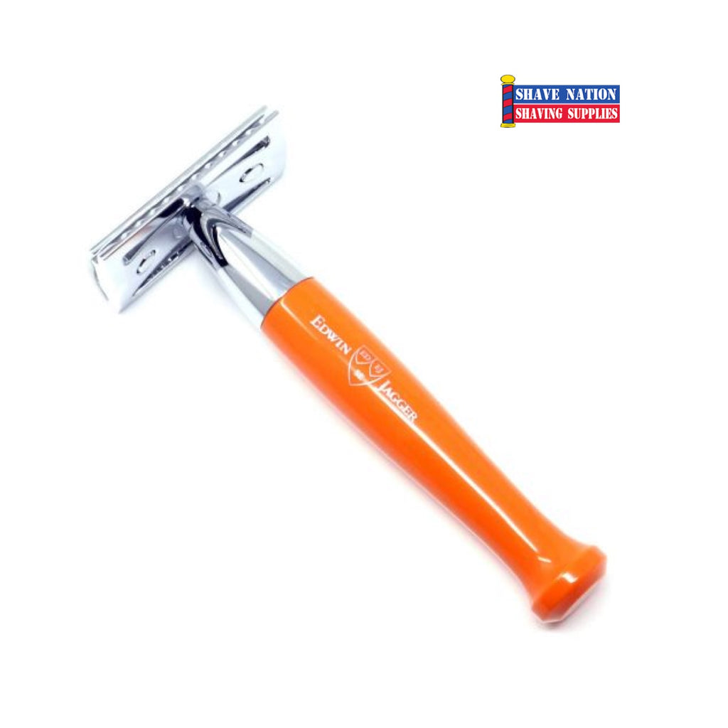 Edwin Jagger Diffusion Series Orange and Chrome Double Edge Safety Razor