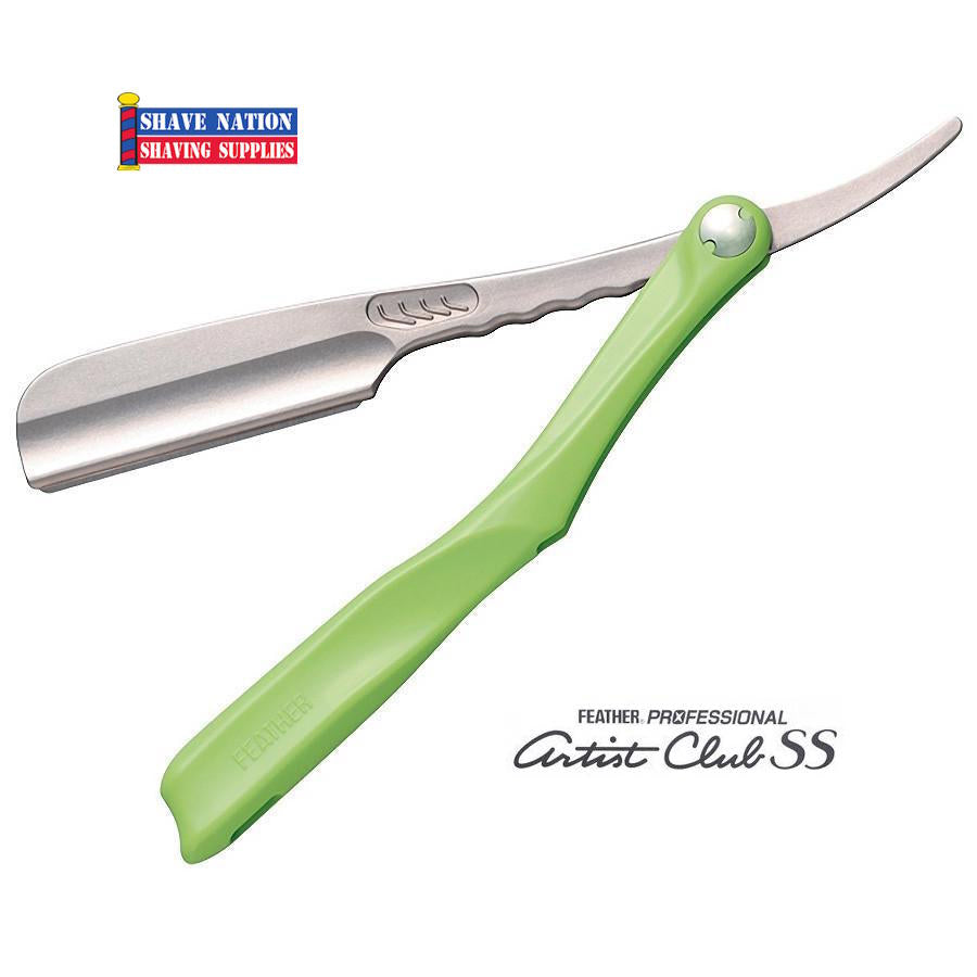 Feather Artist Club Lime Folding Shavette Razor | Shave Nation Shaving ...