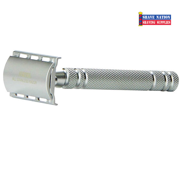 Guardian Razor Shaver Feather All Stainless Double Edge Safety Razor Gift Set | Shave Nation ...