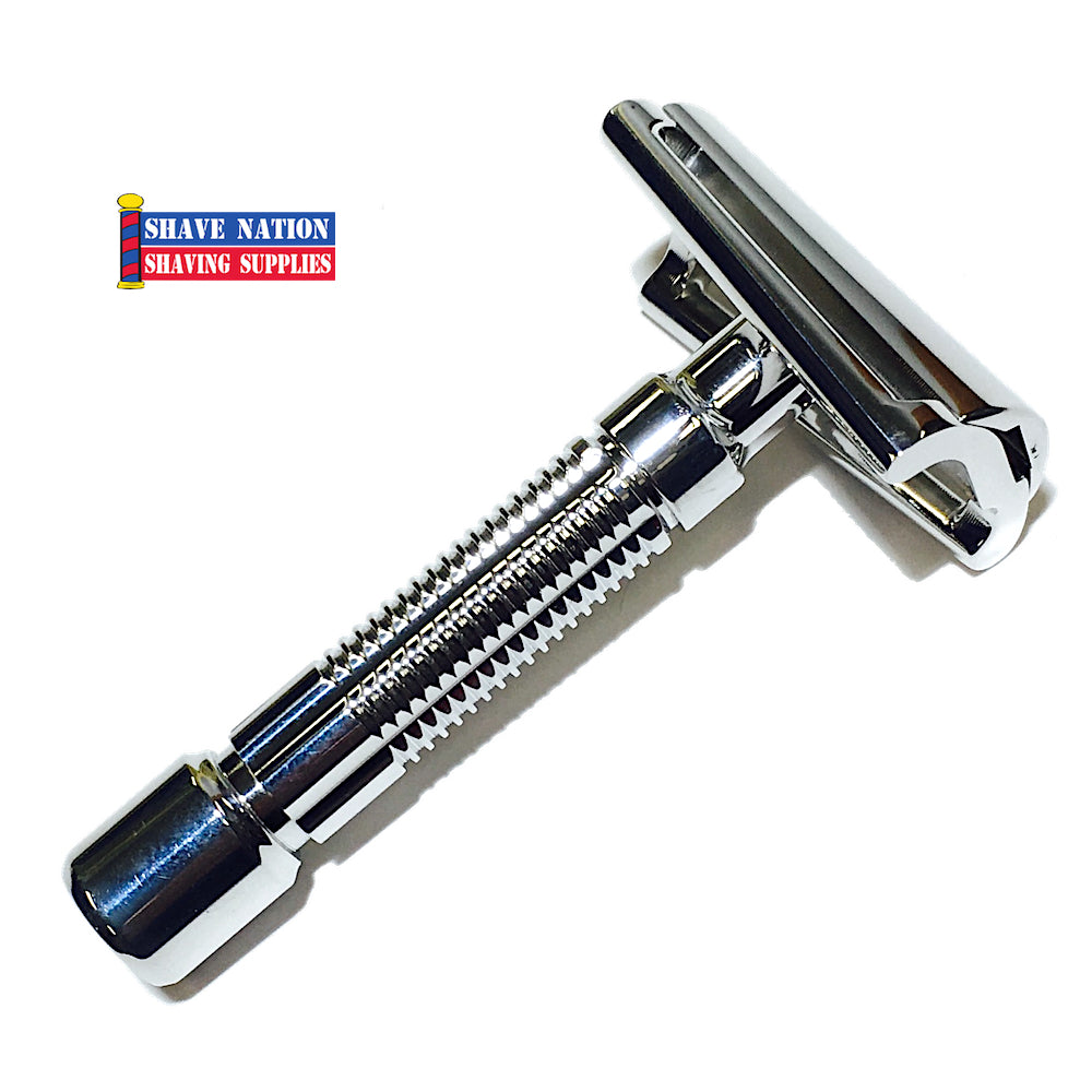 Fine Accoutrements Slant Bar Safety Razor with Astra Blades | Shave ...