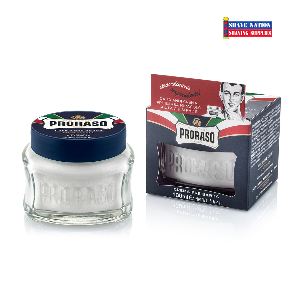 New Jar! Proraso Preshave Cream-Aloe and Vitamin E-Blue
