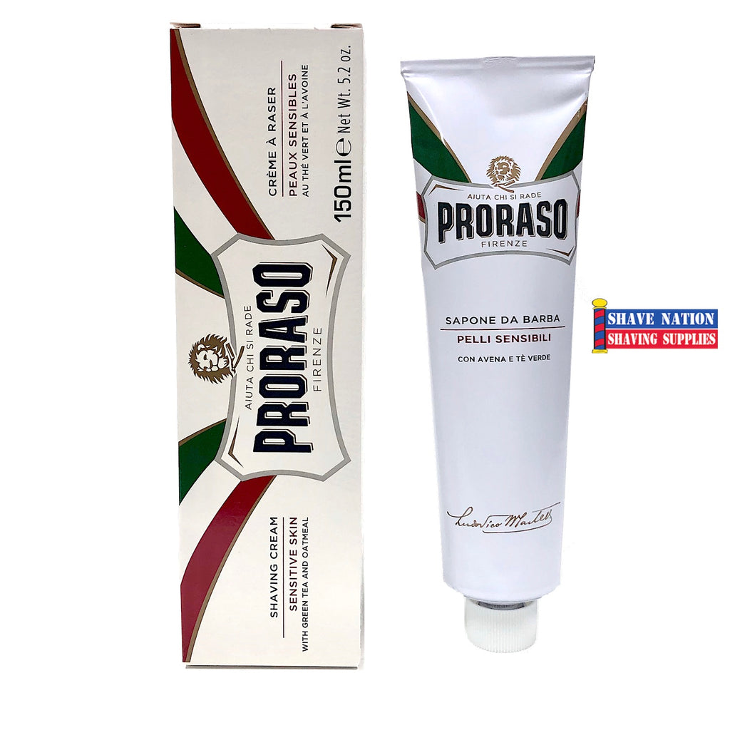 Proraso Ultra-Sensitive Shaving Cream WHITE Tube-Newest Pkg.