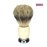 Shave Nation Heavy Two-Tone Chrome Handle Pure Badger Brush