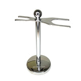 Shave Nation Deluxe Smooth Chrome Razor & Brush Stand