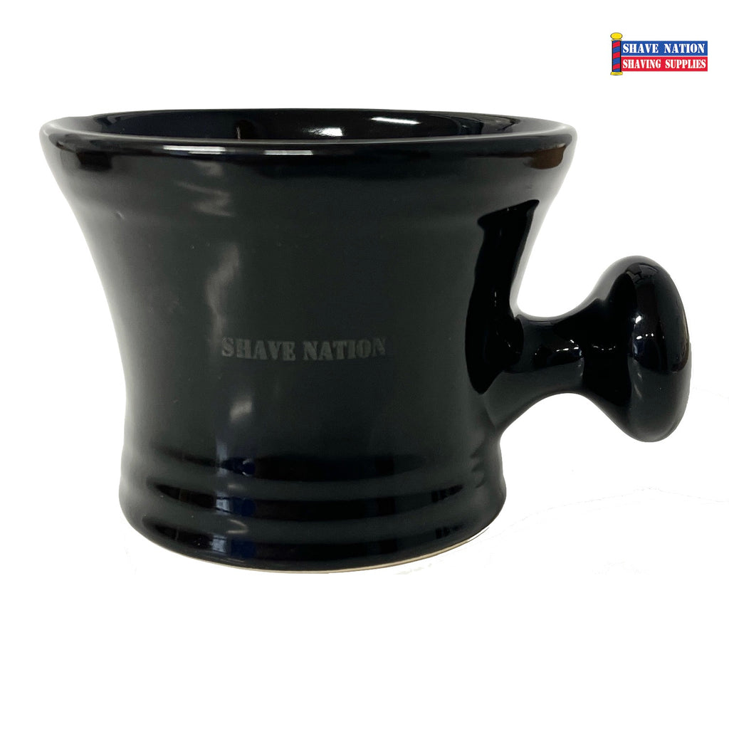 Shave Nation Apothecary Shaving Mug Black