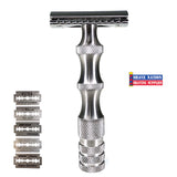 Shave Nation Step-Up Closed Comb Safety Razor with Blades