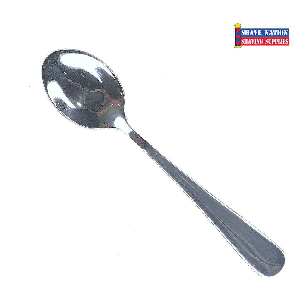 A Mini Scoop Spoon for Shaving Soaps and Shaving Creams