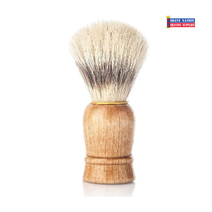 Vielong J&M Natural Shaving Brush Wood Handle
